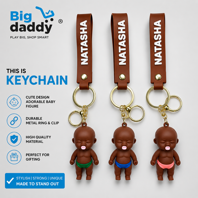3pcs - New Black baby Rubber keychain (eff price 35)