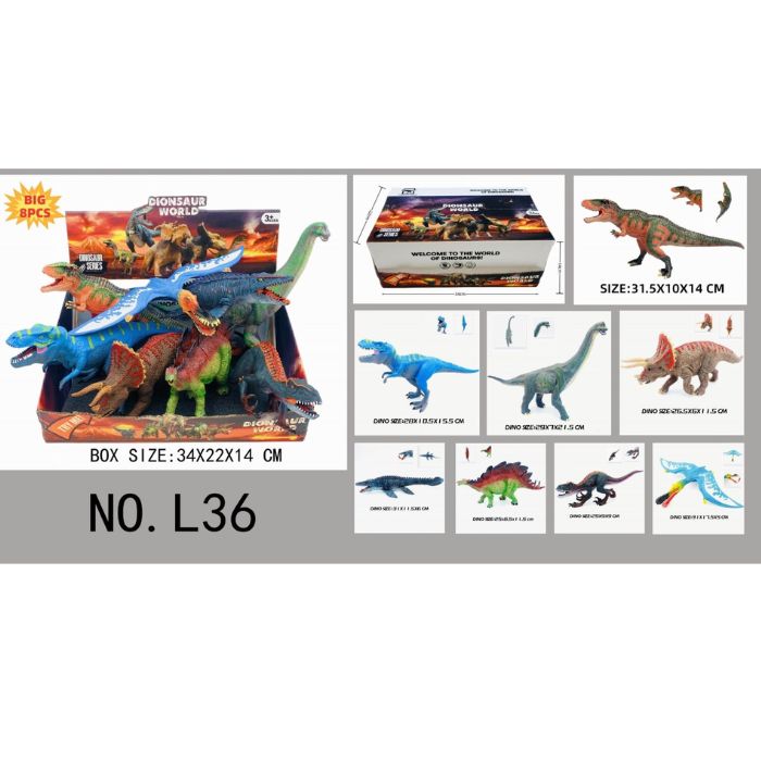8pcs- 1 Box dinasaur big dino (eff price 210/pc)