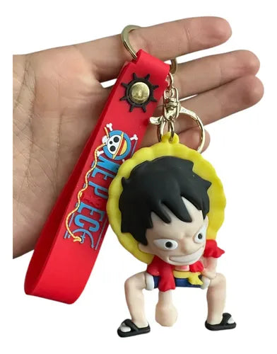 3pcs - one punch luffy Rubber keychain (eff price 35)