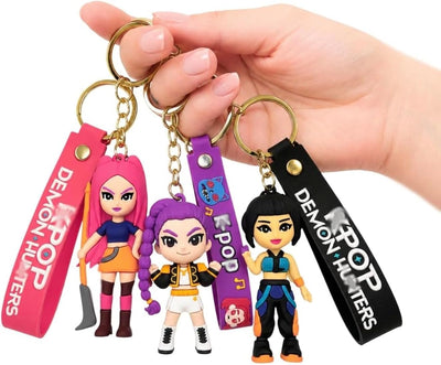 3pcs - K-POP Hunter Rubber keychain (eff price 35)
