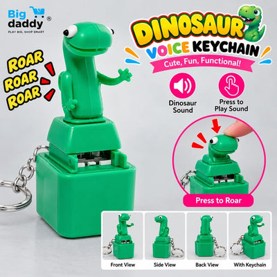 6 pc- Push-Button Keychain with sound- Dino NP 68