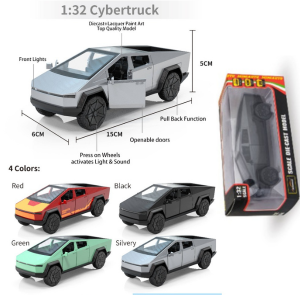 1:32 Tesla pickup truck (two doors) Die cast Car