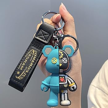 3pcs - blue beer Rubber keychain (eff price 35)