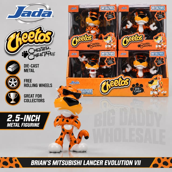 12pcs - Jada Toys Cheetos 2.5" Metal Figure Net price 690