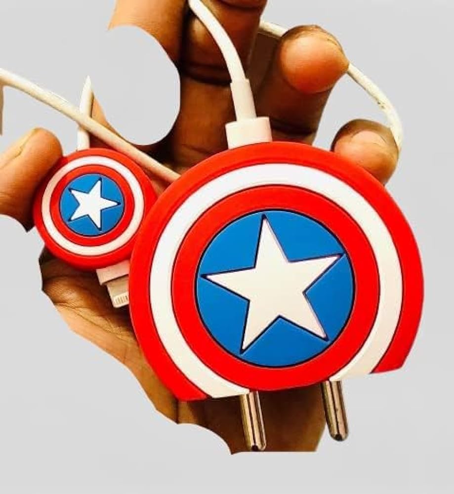 Set of 3 - Captaan Americ Apple 20W Sillicone Charger Cover Net Price ₹ 65