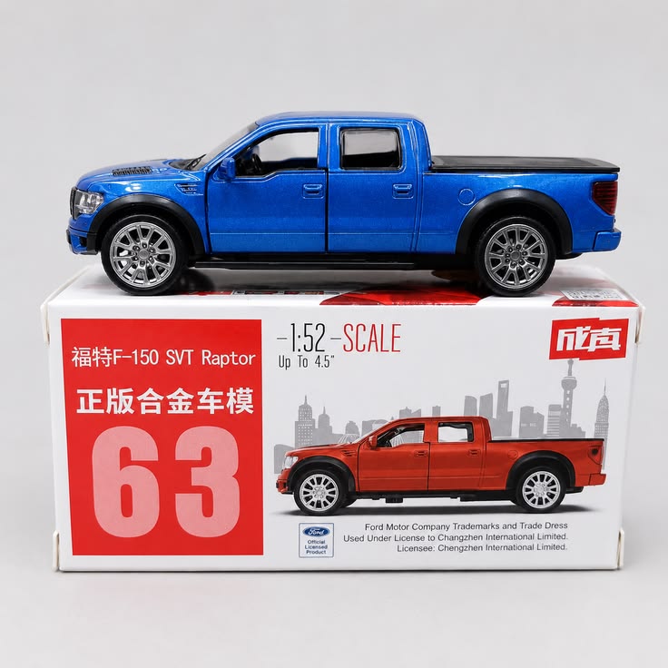 Ford F-150 SVT Raptor – Official Licensed 1:52 Die Cast Pickup Truck Model