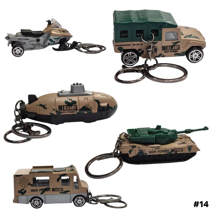 12 pcs - Military car keychain Net price 55