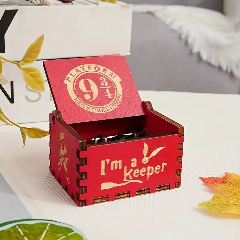 HP magic boy red 9 3/4 music box