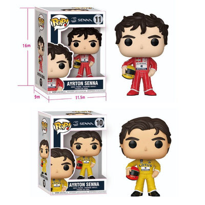 2 pcs - f1 Ayrton Senna pop set net price 160