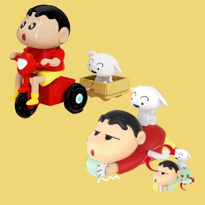2 pcs - Shinychan cycle with shiro and shinychan lying with shiro on back with box net price 225