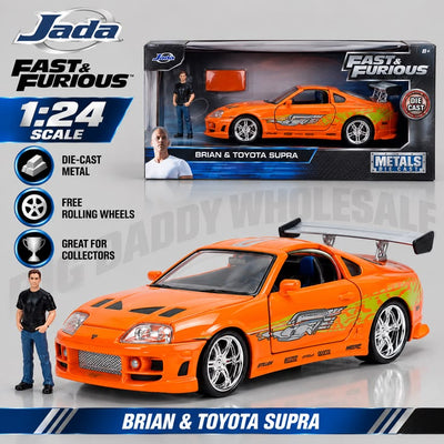 Jada Toys Fast & Furious 1995 Toyota Supra Brian 1:24 Die-Cast Car