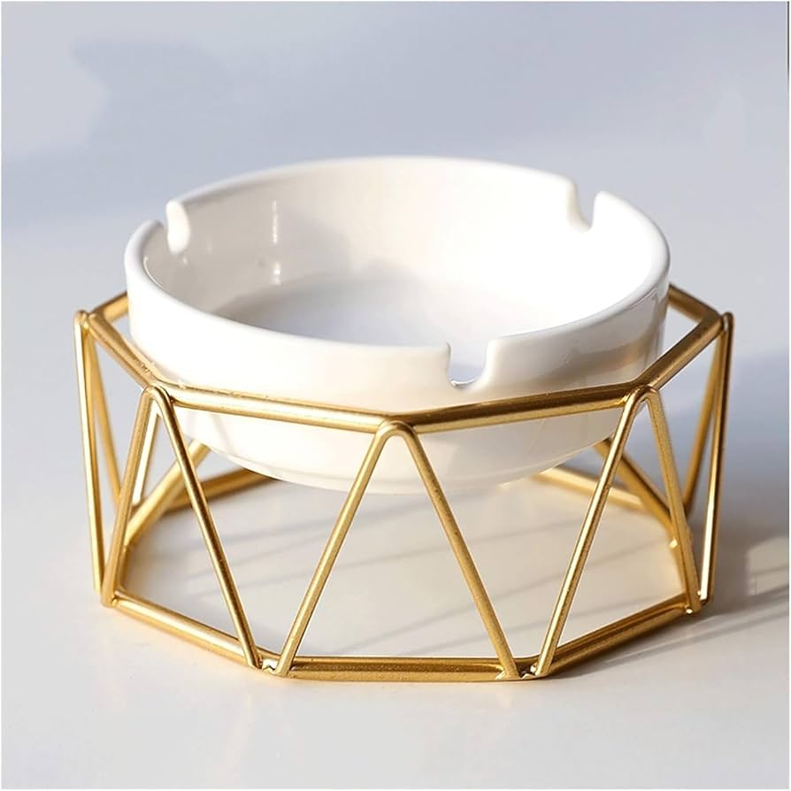 Geomateric Gold Ash Tray
