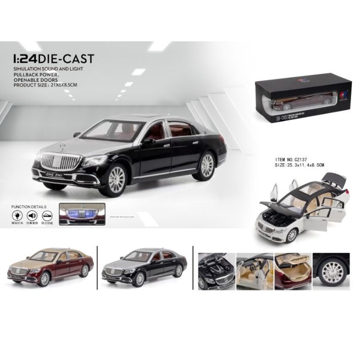 1:24 Maybach AMG GLS600 Die cast Alloy Car