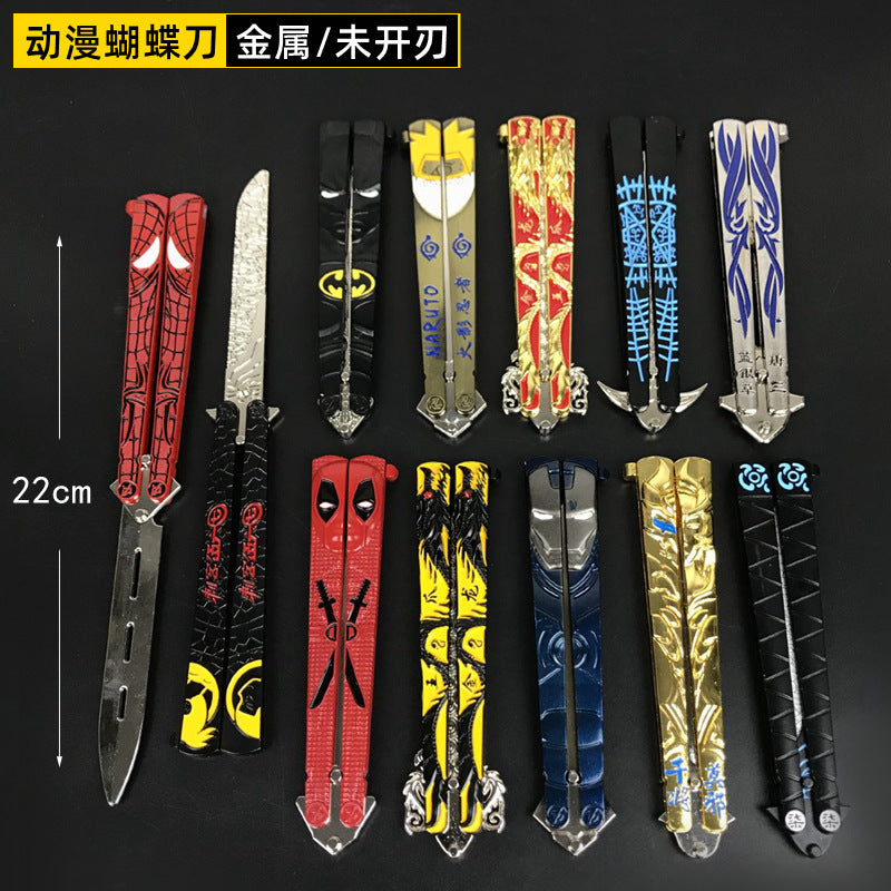 Mix super hero design foldable knife pack of 3 ( net price 155 )