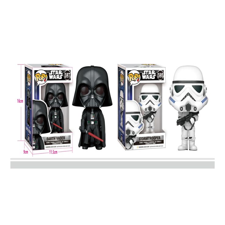 Set of 2 - Starwar Fun pop figure net price 165