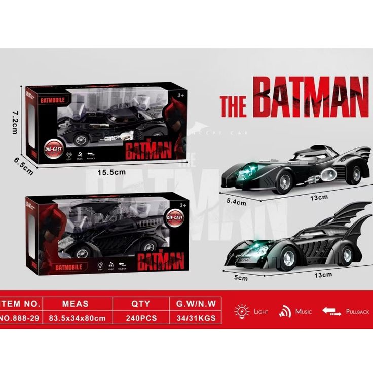 Chief Batty Car Model Set of 2 (eff price 199/pc)