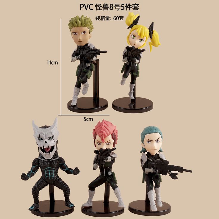 Kaiju No. 8. Set of 5 pcs