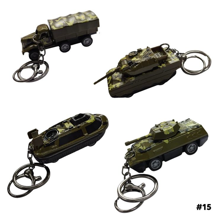 12 pcs - Military car keychain Net price 49