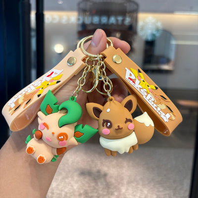 3pcs - mix design pokimon Rubber keychain (eff price 35)