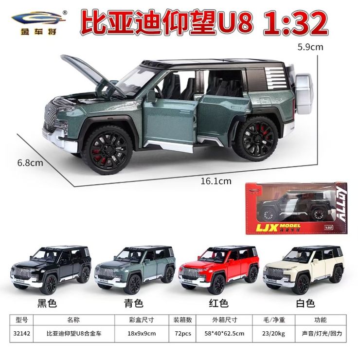 1:32 BYD Yangwang U8 SUV.