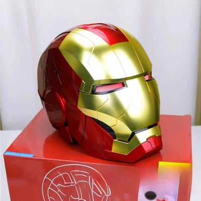 Iro-nman Mk5 Advanced Autoking Helmet With voice and remote command Heavy (silver / golden randomly sent)