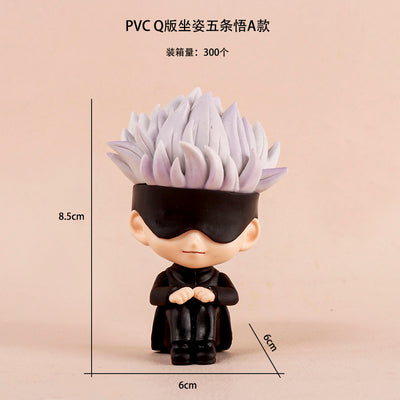 gojo sitting figure black set of 3 ( net price 145 )