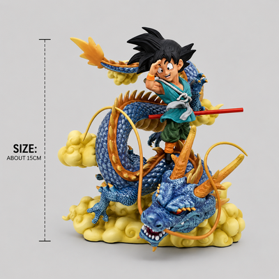 Small goku on shenron