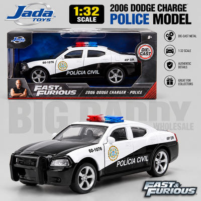 Jada Toys Fast & Furious 2006 Dodge Charger Police 1:32 Die-Cast Car