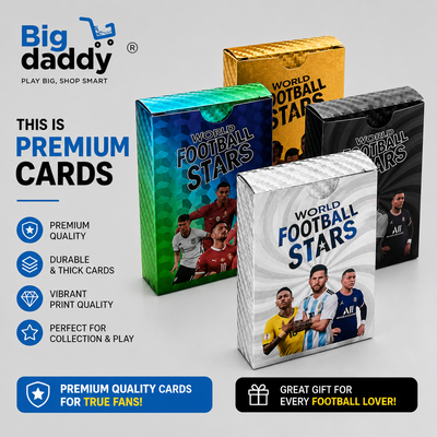 Football Gold cards mix design ( Pack of 10 ) Net price - 78