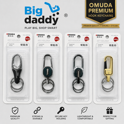 omuda premium Hook keychain mix Model 1 - Pack of 2 ( Net price 95 )