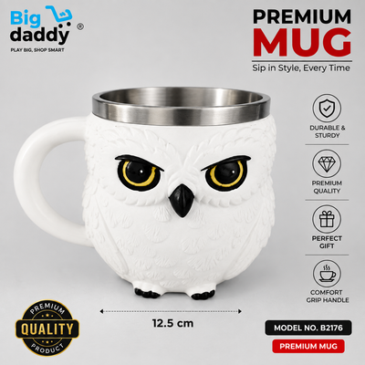 Hari magic boy owl steel cup