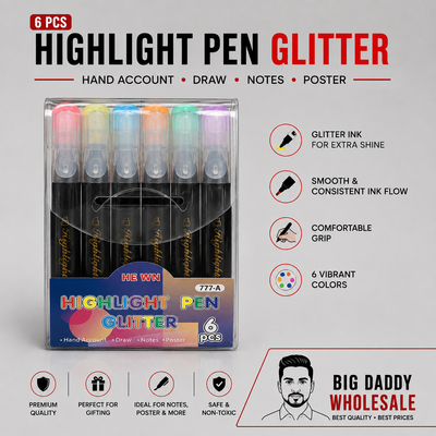 6 packets - new gel highlighter pack of 6 hot selling ( Net price - 45 per pack )