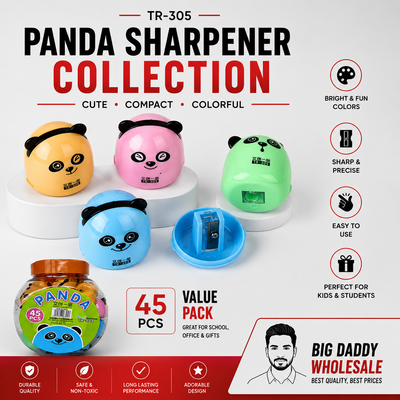 Panda Shaped Pencil Sharpener 45 pcs box (eff price 10 )