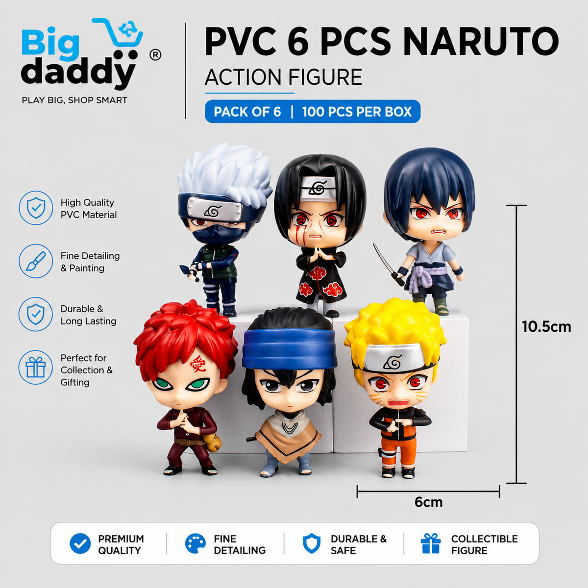 Naruto regular main set of 6