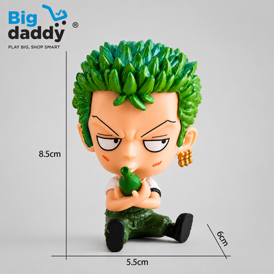 Zoro sitting fiqure with bottle ( pack of 2) net price 130