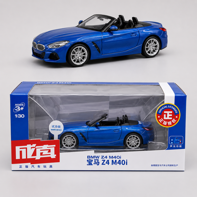 Officially Licensed BMW Z4 M40i 1:30 Scale Die Cast Convertible Car