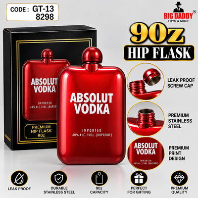 New Absolut Hip flask 90z Code -Gt13