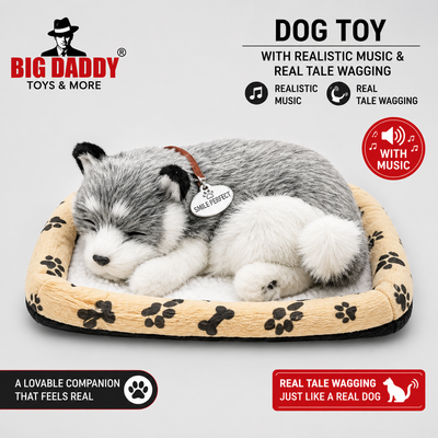 Medium size Dog with realistic waving tale & Sound ( Mix design ) 3modes