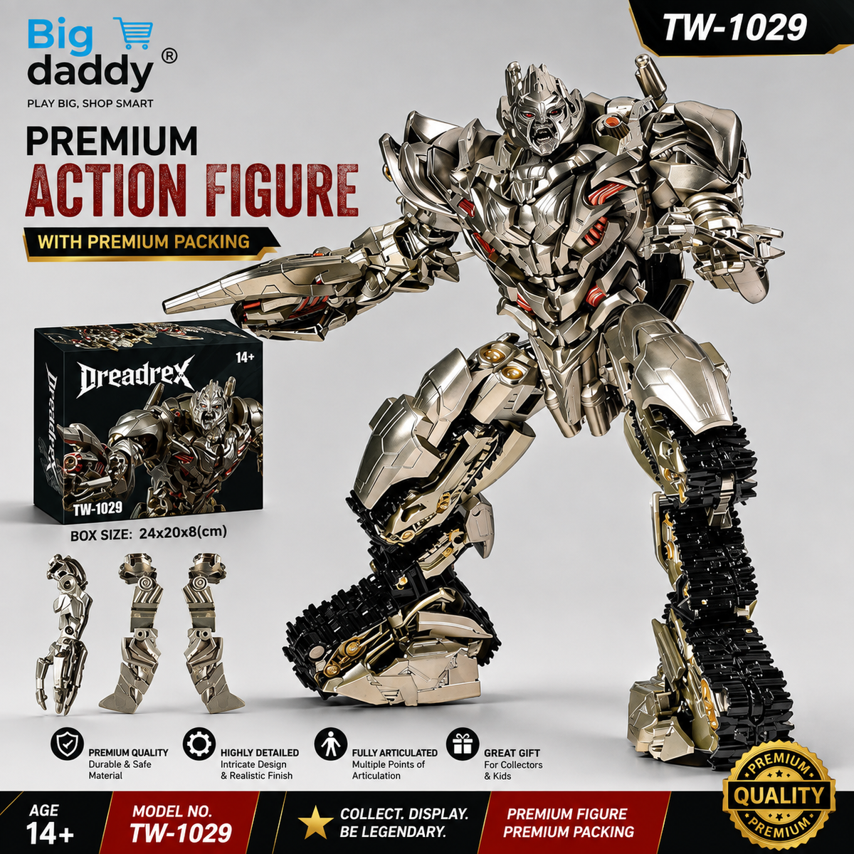 BAIWEI TW-1029 Heavy Assault Tank Mech Robot (2-in-1 Combat Mode)