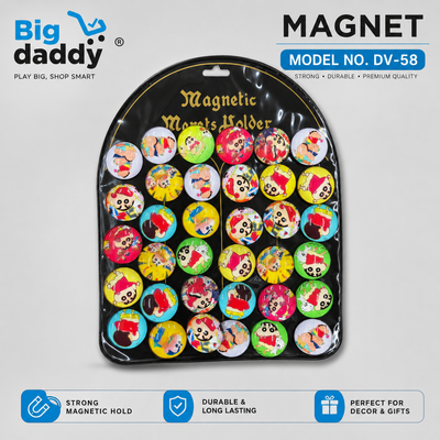 Shinychan round magnet sheet pack of 36 (eff price -17 )