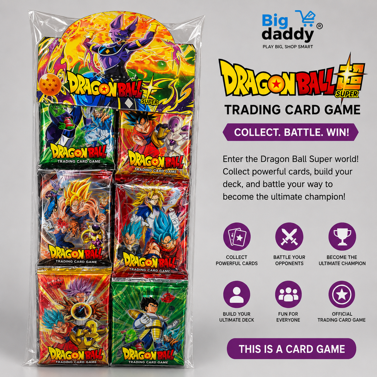 Dbz Trading cards Hanger Pack of 36