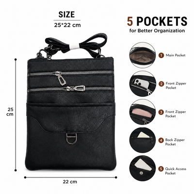 Premium Multi Pocket Sling Bag for Men & Women