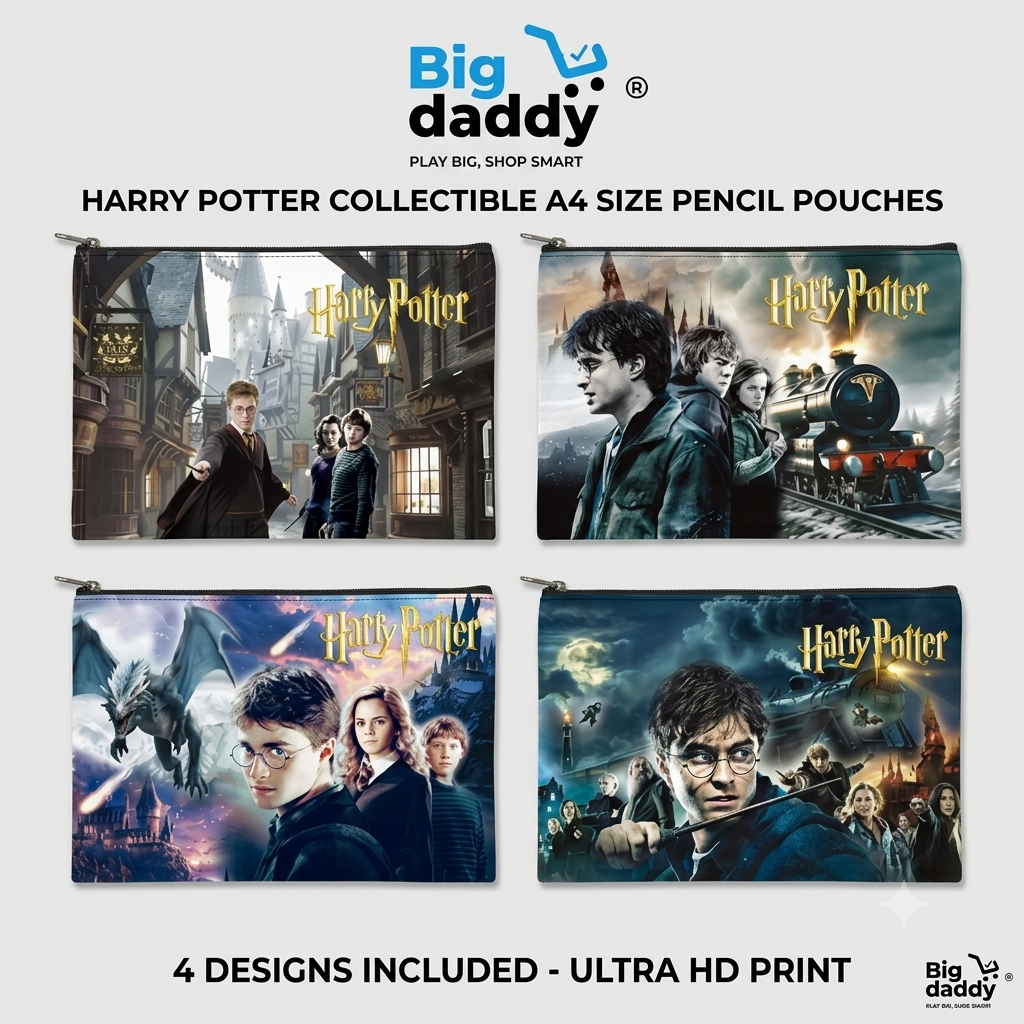 Hp magic boy printed A4 Size file pouch Pack of 12 ( Net price - 22 )