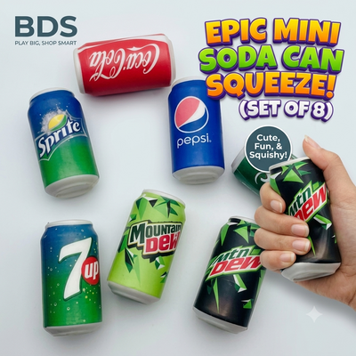 12pcs-Soft Drink Cans squeze Net price 55