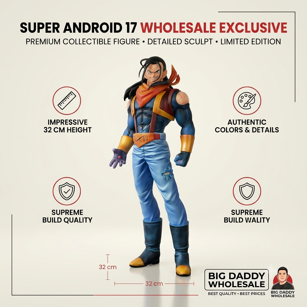 dbz GT Super Android 17 32cm Anime Statue Figure Collectible
