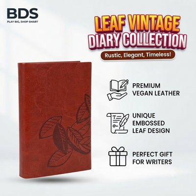 Medium size Leaf Retro diary VD59