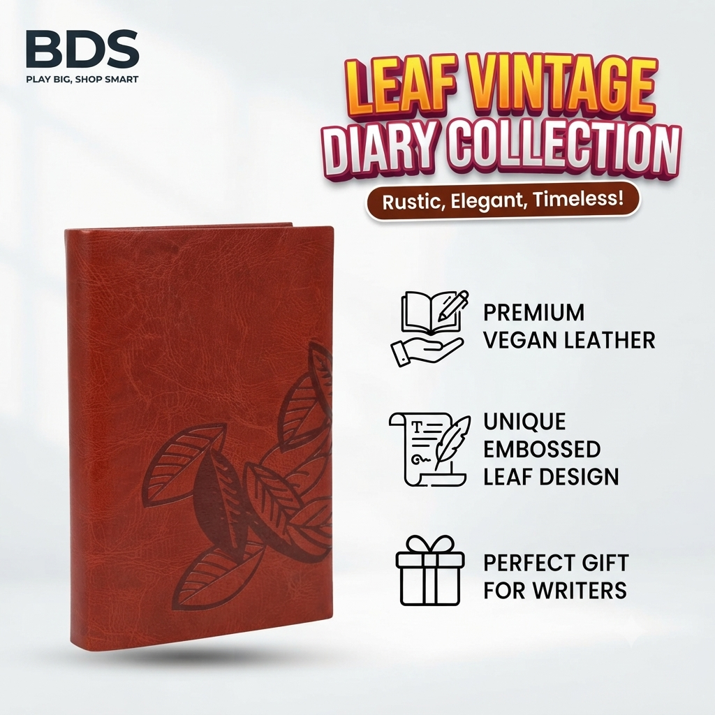 Medium size Leaf Retro diary VD59