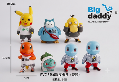 Pokimon boys set of 6