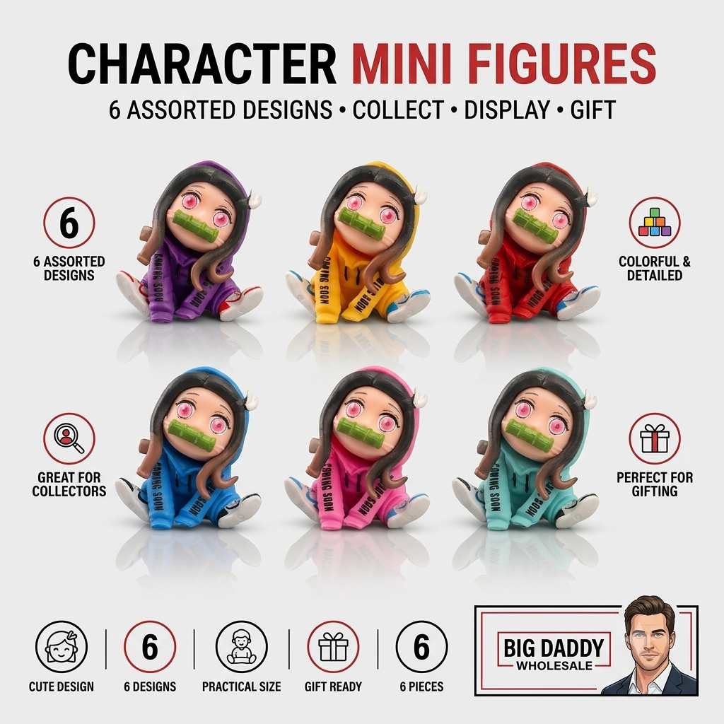 Nezuka 6 pc set Action figures