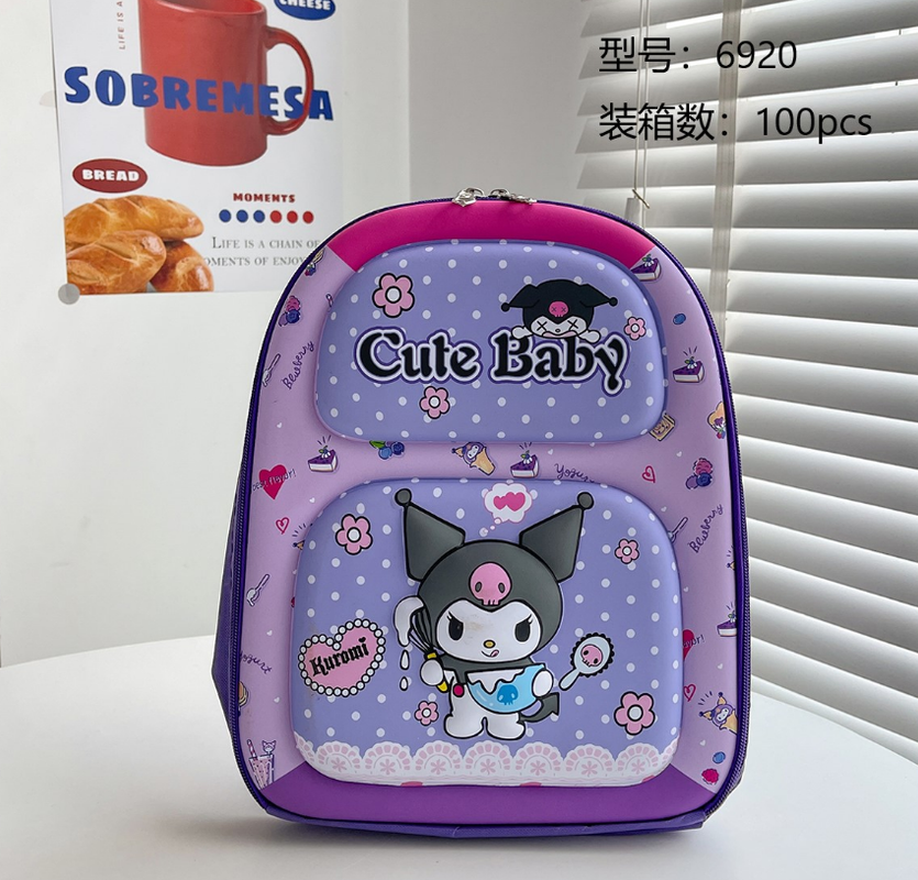 purple cute baby Kuromi Bag